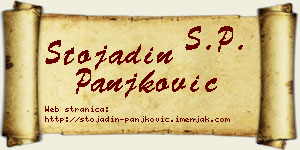 Stojadin Panjković vizit kartica
